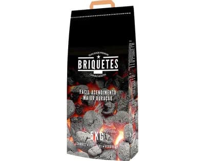 CHARBON BRIQUETTES VEGETAL 5 KG ECO BRASA